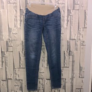 ☀️bundle 3/$20 maternity  panel Jeans | small | indigo blue | lighter wash